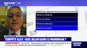 Tempête Alex: le préfet du Morbihan annonce qu'il n'y a pour l'heure pas de victime