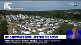 Aix-en-Provence: des centaines de caravanes installées sur un terrain privé