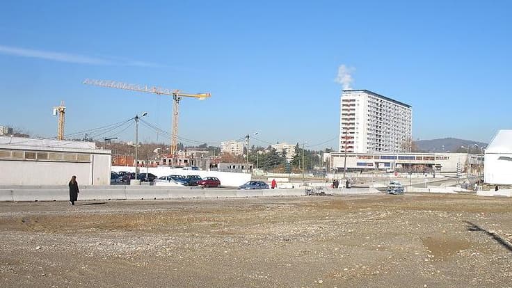 La Duchère eb plein réaménagement, en 2007