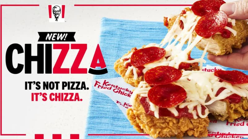 KFC lance la chizza aux Etats-Unis 