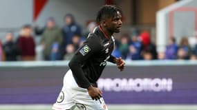 Bamba Dieng lors de Toulouse-Lorient (1-1, L1), le 3 décembre 2023