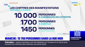 Réforme des retraites: 15.700 personnes se sont mobilisées mardi dans la Manche