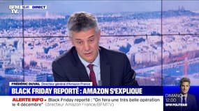 Critiques contre Amazon: "il y a beaucoup de fantasmes, de fausses idées qui circulent" selon le directeur d'Amazon France, Frédéric Duval