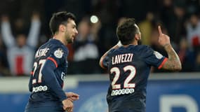 Javier Pastore et Ezequiel Lavezzi