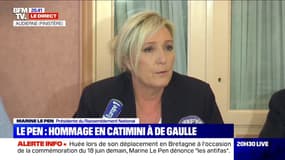 Marine Le Pen: "Je m'interroge sur une éventuelle action en justice contre le préfet du Finistère"
