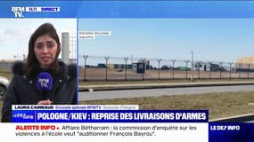 Ukraine: reprise de l'aide américaine au départ de Rzeszow, en Pologne