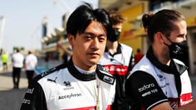 Le pilote chinois Guanyu Zhou, à Bahreïn le 10 mars 2022