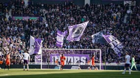 Des supporters de Toulouse le 12 février 2023