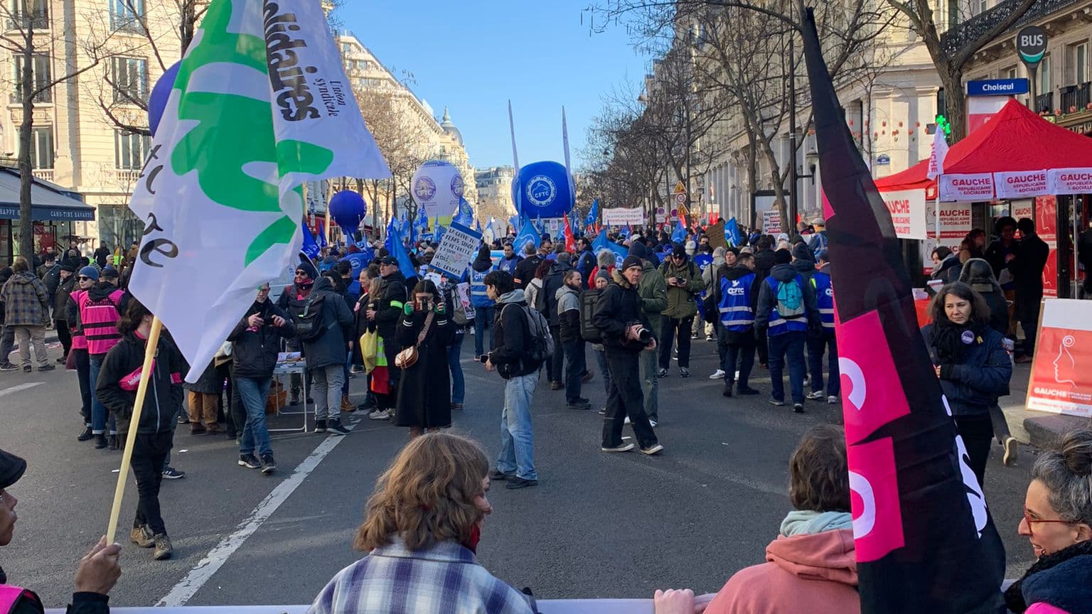 Manifestation à Paris le 7 février 2023