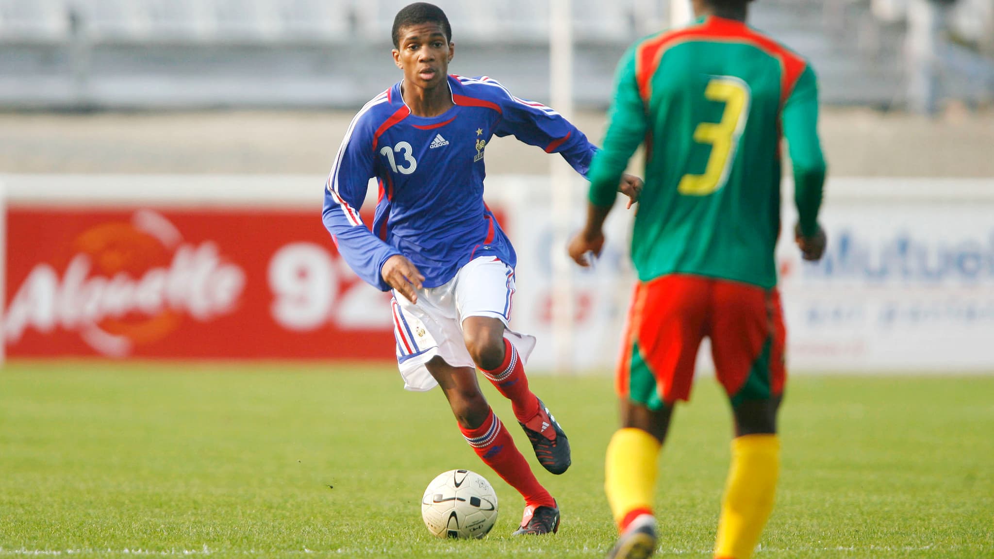 Loic Négo lors de France / Cameroun - Mondial Minimes (U16)