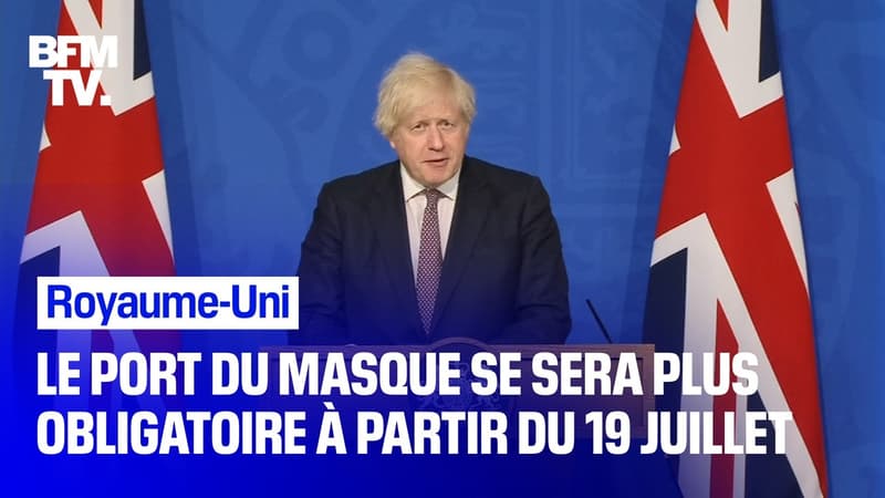 Au Royaume-Uni, le port du masque ne sera plus obligatoire dès le 19 juillet
