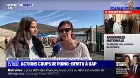 Au dépôt Enedis de Gap, occupé contre la réforme des retraites, les grévistes font venir une compagnie de théâtre