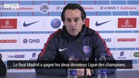 PSG - Real : "Deux candidats pour gagner la C1 qui s'affrontent en huitièmes" estime Emery