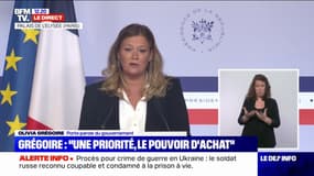 Gaz, électricité, alimentation... La nouvelle porte-parole du gouvernement évoque le premier projet de loi sur le pouvoir d'achat
