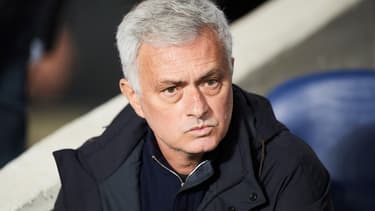 José Mourinho avec l'AS Rome en mars 2023