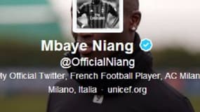 Le compte Twitter de Mbaye Niang