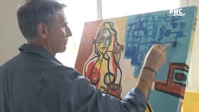 Montpellier : Dall'Oglio, la peinture pour s'évader (un peu) du foot