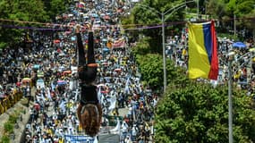 Manifestants en Colombie 