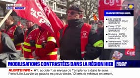 Réforme des retraites: mobilisations contrastées dans les Hauts-de-France mercredi