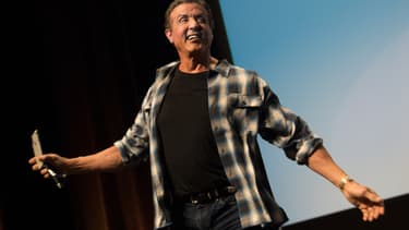 Sylvester Stallone lors d'une masterclass à Cannes le 24 mai 2019