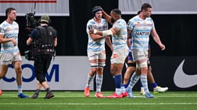 Maxime Baudonne avec le Racing 92 dans le derby parisien, 27 avril 2025