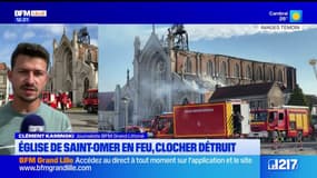Saint-Omer: l'incendie de l'église désormais maîtrisé