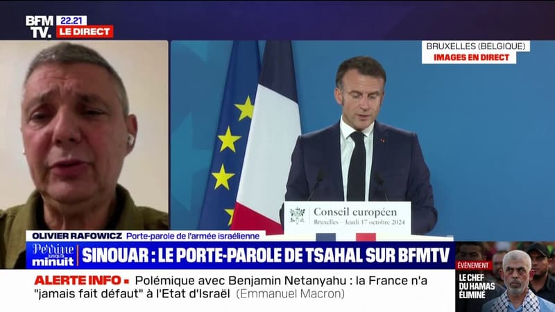 Olivier Rafowicz (porte-parole de l'armée israélienne), sur la mort de Yahya Sinouar : 