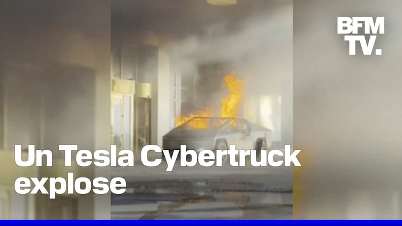 États-Unis: un Tesla Cybertruck explose devant un hôtel de Trump à Las Vegas, quelques heures après l'attaque à la voiture-bélier