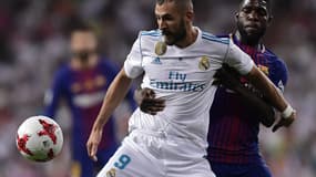 Karim Benzema et Samuel Umtiti