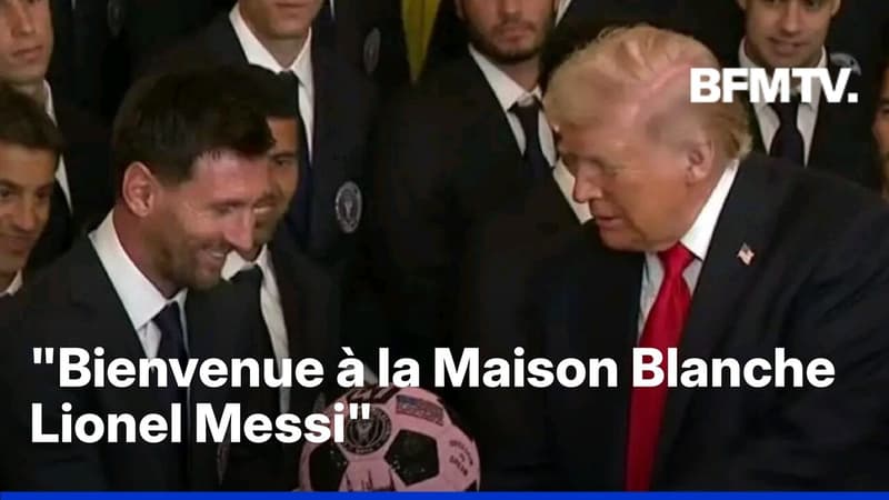 Football: Donald Trump reçoit Lionel Messi et l'Inter Miami à la Maison Blanche