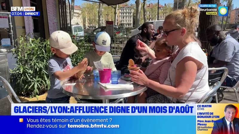 Glaciers à Lyon : Une affluence digne d'un mois d'août