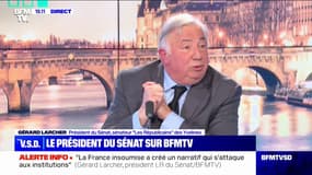 Gérard Larcher, président du Sénat: "S'il n'y avait pas de violence, il n'y aurait pas de Brav-M. C'est parce qu'il y a des violences qu'il y a des Brav-M"