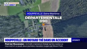 Seine-Maritime: un motard de 40 ans meurt dans un accident à Houppeville 