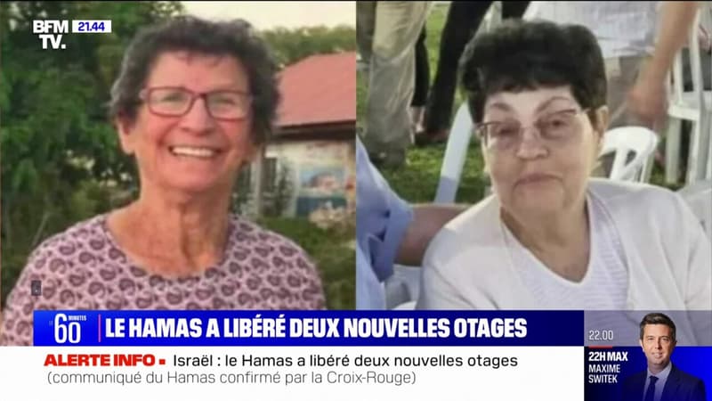 Israël: la Croix-Rouge confirme la libération de deux otages israéliennes de 80 et 85 ans par le Hamas