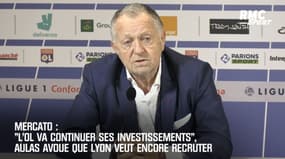 Mercato: "L'OL va continuer ses investissements", Aulas avoue que Lyon veut encore recruter 
