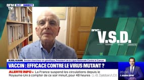 Virus mutant: "La vaccination ne peut pas être la seule stratégie", Axel Kahn - 20/12