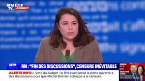 Léa Balage El Mariky (Les Écologistes) juge "extrêmement responsable de faire tomber Michel Barnier"
