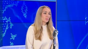 Inna Shevchenko, militante féministe ukrainienne et figure du mouvement FEMEN, le 2 mars 2022 sur BFMTV/RMC