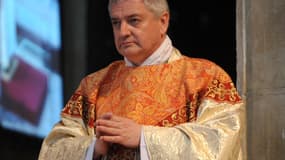 L'évêque de Bayonne, Mgr Marc Aillet, le 31 mai 2015 à la cathédrale Notre Dame de Bayonne (Pyrénées-Atlantiques).