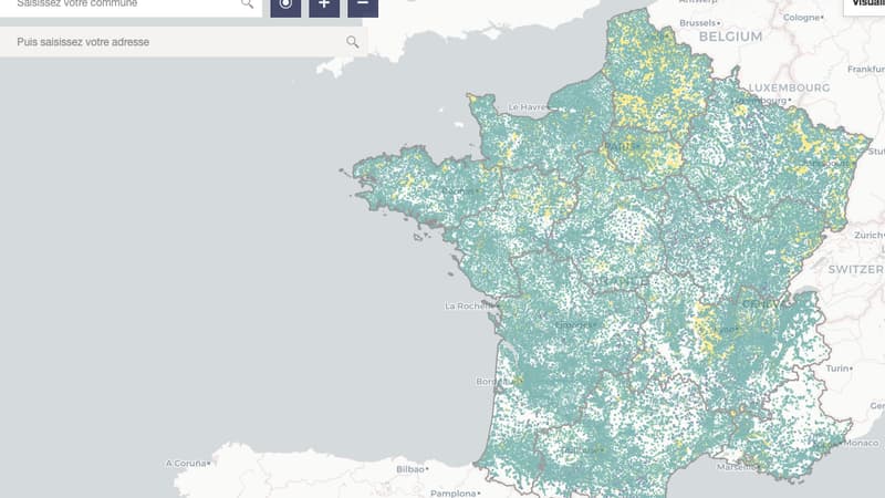 L'Arcep a mis au point une carte pour mieux choisir son opérateur fixe, en fonction de son adresse.