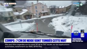 Comps: 7 centimètres de neige sont tombés cette nuit