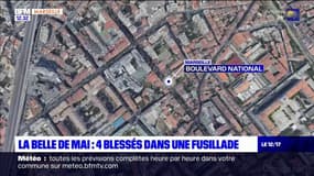 La Belle de mai: quatre blessés dans une fusillade