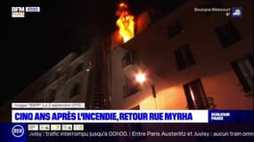 Paris: cinq ans après l'incendie, retour rue Myrha