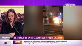 RMC s’engage pour vous : Le moteur de sa Renault brûle, il frôle la mort - 02/02
