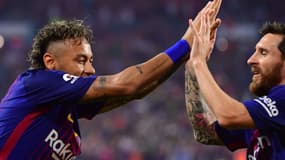 Neymar et Messi lors de leur dernière saison ensemble en 2017