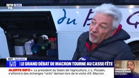 Débat au Salon de l'agriculture: Emmanuel Macron "va enfumer tout le monde" affirme Guy, exploitant agricole