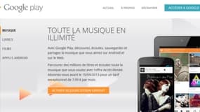Google lance en France son site d'écoute de musique en streaming.
