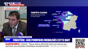 Tempête Ciarán: Le préfet du Finistère indique avoir donné "consigne aux maires de prévoir la possibilité d'accueillir des personnes évacuées" 