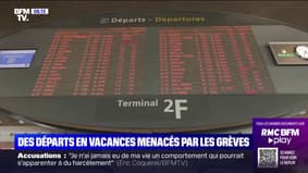 Des départs en vacances menacés par les grèves dans les gares et aéroports parisiens