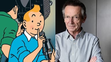 Détail de la couverture du livre "Tintin de A à Z" de Patrice Leconte